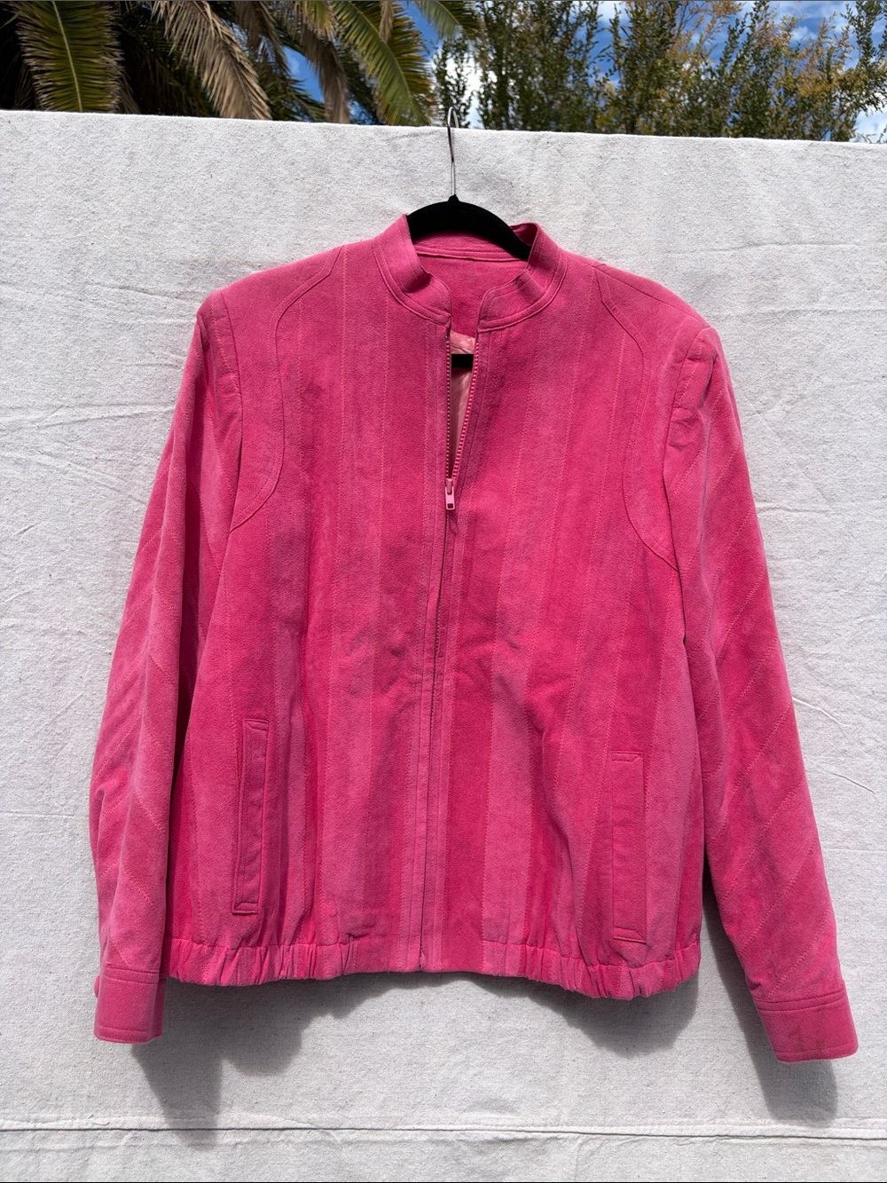 Women's Pink Zip-Front Jacket